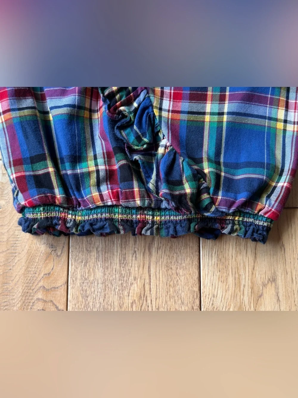 Ralph Lauren plaid ruffle